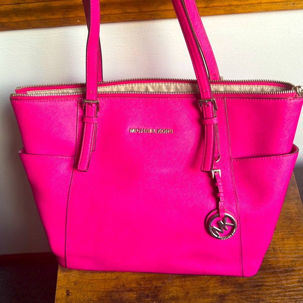 Michael Kors Hot Pink Medium Tote